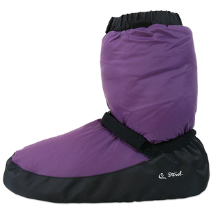 笛雀儿秋冬舞蹈保暖靴芭蕾舞蹈鞋女练功鞋厚底夹棉保暖热身脚套男