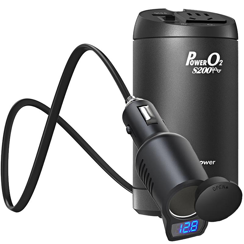 高欣车载逆变器12V转220V 纯正弦波汽车电源转换器插座大功率车充