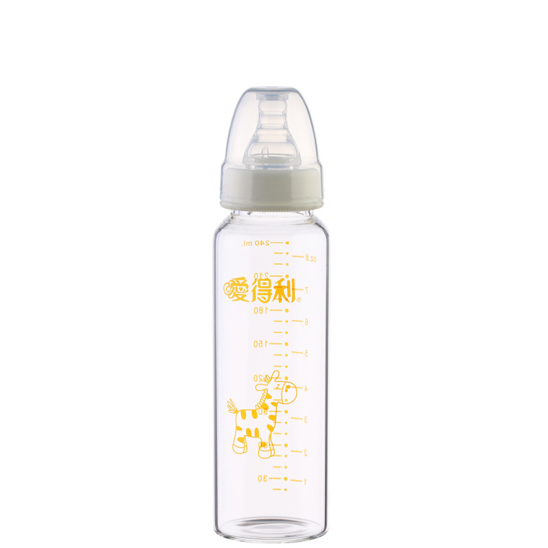 爱得利玻璃带防摔拆卖帽盖奶瓶