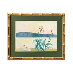 加安加丽建筑风景客厅装饰画卧室餐厅挂画小众艺术挂画水彩壁画