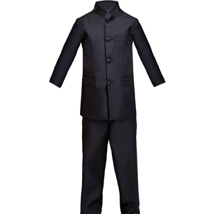 儿童中山装男童民国风五四青年学生装小学生合唱朗诵运动会演出服