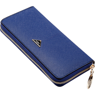 2021新款招财土豪金色时尚女士钱包女长款潮拉链手拿包真皮大容量