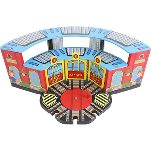 EDWONE木轨道火车场景磁性小火车木质轨道通用组件儿童玩具礼物