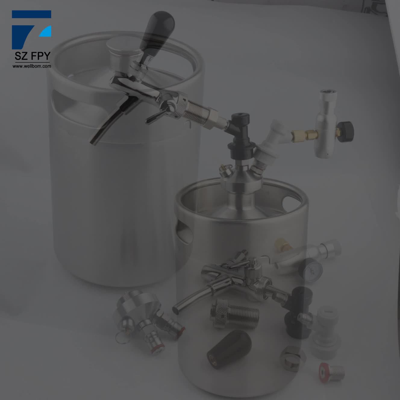 Homebrew Ball Lock Disconnects For Corny Kegs Gas And Liquid With 1/4