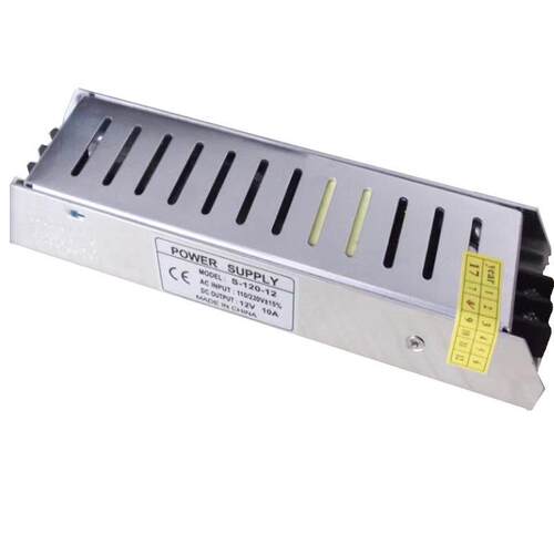 12v10a长条开关电源12v120w小体积led开关电源12v灯带led灯箱电源