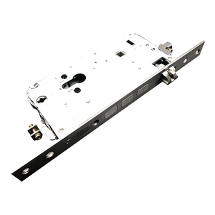 双活双快指纹锁锁体280长24宽方头单孔6068锁体适用于盼盼门上锁