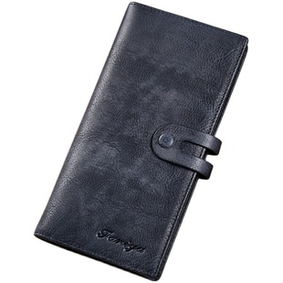 男士钱包长款2026新款多功能真皮头层牛皮潮卡包一体男式皮夹钱夹