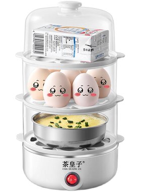 煮蛋器蒸蛋器自动断电小型蒸鸡蛋羹神器早餐煮鸡蛋多功能家用1人