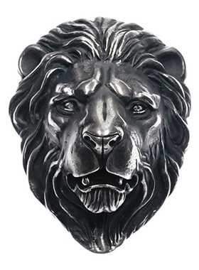 手工雕刻狮王原创吊坠纯银渡鸦男