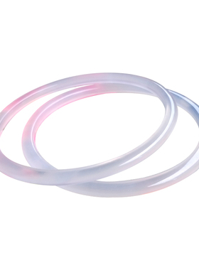 玉髓细款紫色冰种玛瑙秀气风手镯