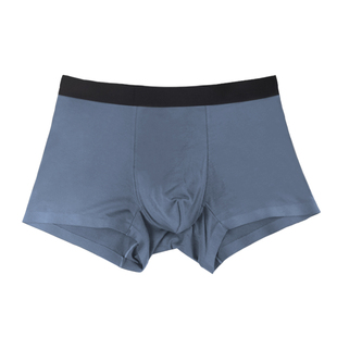 健儿皇子莫代尔男士无痕内裤透气一片式男平角裤冰丝四角裤抗菌