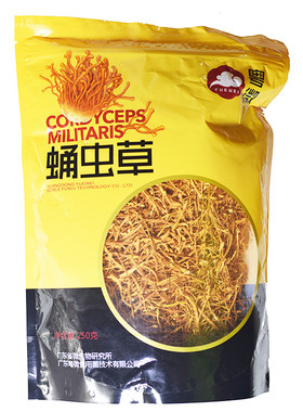 【买满包邮】粤微牌蛹虫草花北虫草子实体250克营养丰富
