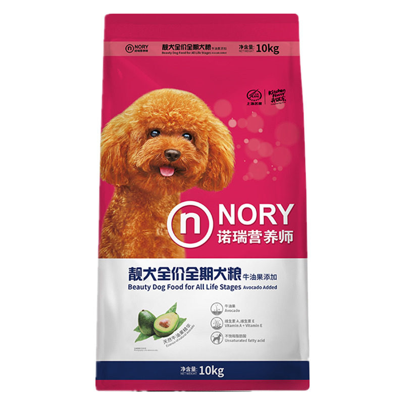 诺瑞10kg靓毛泰迪贵宾全犬粮
