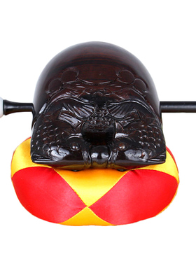 圆通佛具黑檀木鱼法器棉垫大磬垫