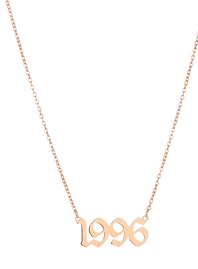 钛钢小众设计感生日年份项链2026年新款女闺蜜锁骨链气质个性吊坠