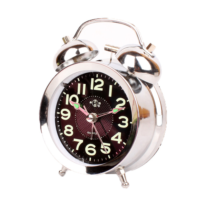 起床困难户夜光懒人金属夜光床头变态超大声音闹钟学生静音表台钟
