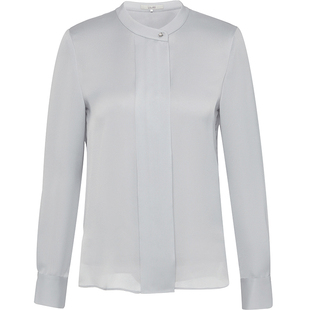 Laurel劳芮 春夏法式清新淡人极简仙女长袖衬衫女LWD365C03000