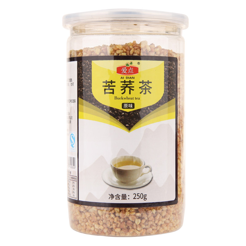 爱点苦荞茶250g*1罐颗粒茶