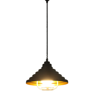 简约吊灯升降灯棋牌室麻将桌灯单头餐厅吧台灯拉伸灯伸缩铝材灯罩