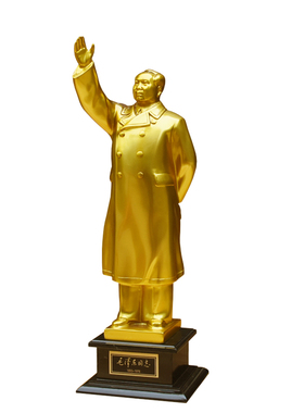 金色挥手伟人毛爷爷雕塑像摆件