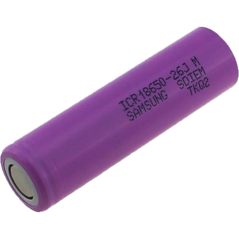 三星SDI ICR18650-26J圆柱形锂离子电池2C放电3.6V 3.7V 2600mAh