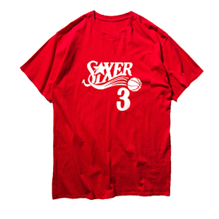 篮球短袖T恤艾佛森3号运动大码速干圆领男上衣宽松健身体恤