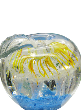 玻璃工艺品夜光苹果家居摆件