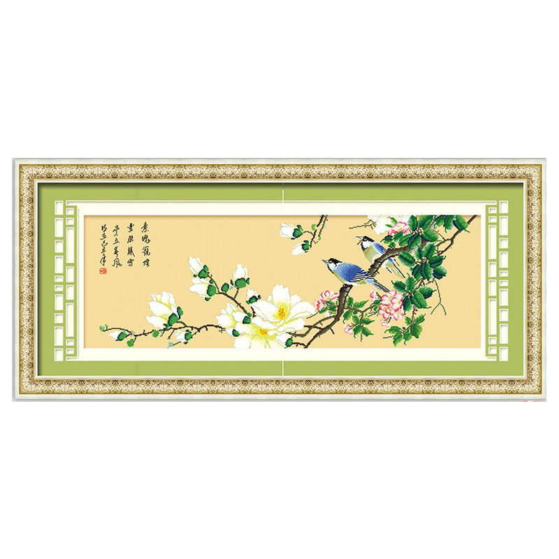 ks十字绣正品现代中式餐厅画书房