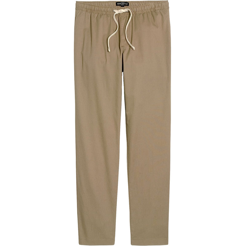 J.crew松紧系带抽绳运动裤修身锥形休闲裤卡其裤弹性薄款男Jcrew