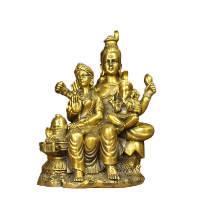 纯铜象鼻财神印度泰式风装饰摆件