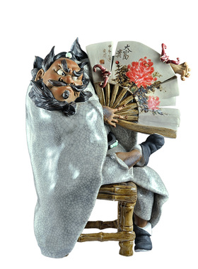 石湾家居门客厅招财镇宅钟馗摆件