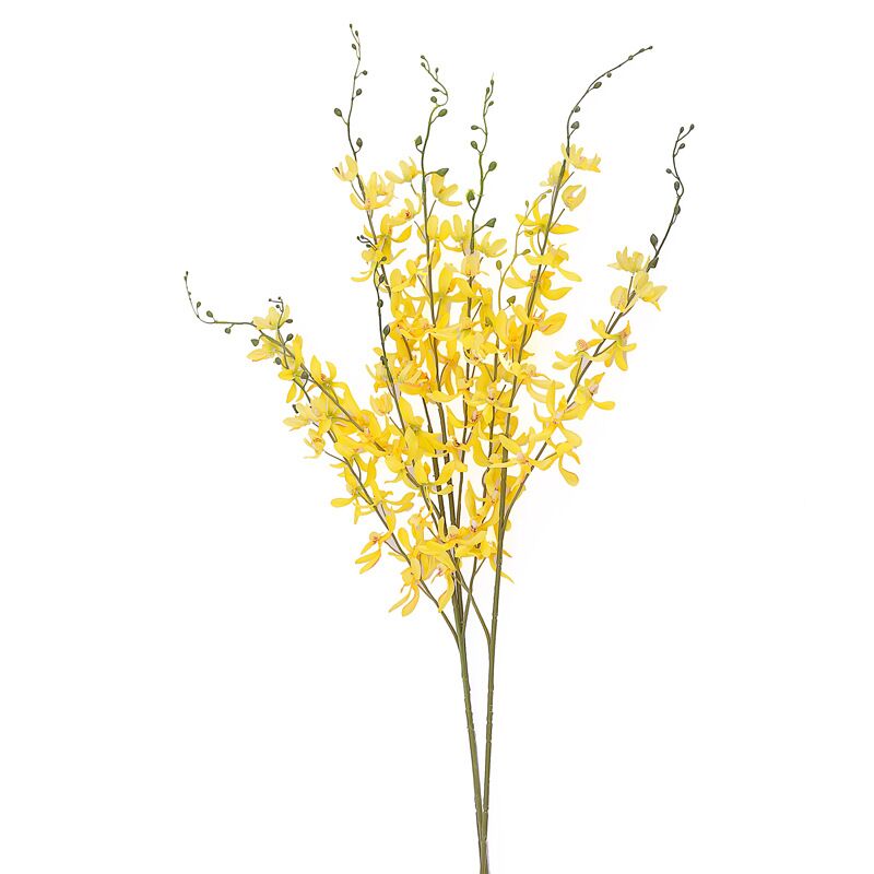 跳舞兰仿真花单支假花石斜千代兰