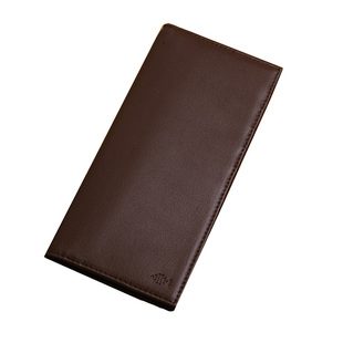 蓝皮具钱包男士长款真皮手工潮牌大容量超薄牛皮多卡位原创手拿包