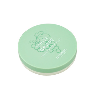 skinfood思亲肤青葡萄粉饼遮瑕控油持久白皙定妆提亮蜜粉韩国新款