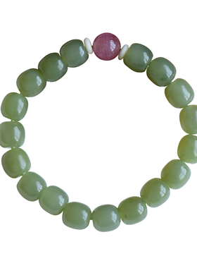 遇见幸运创汇和田玉水晶手链