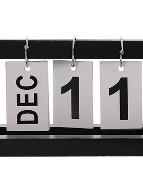 ins木质翻页日历小摆件客厅桌面