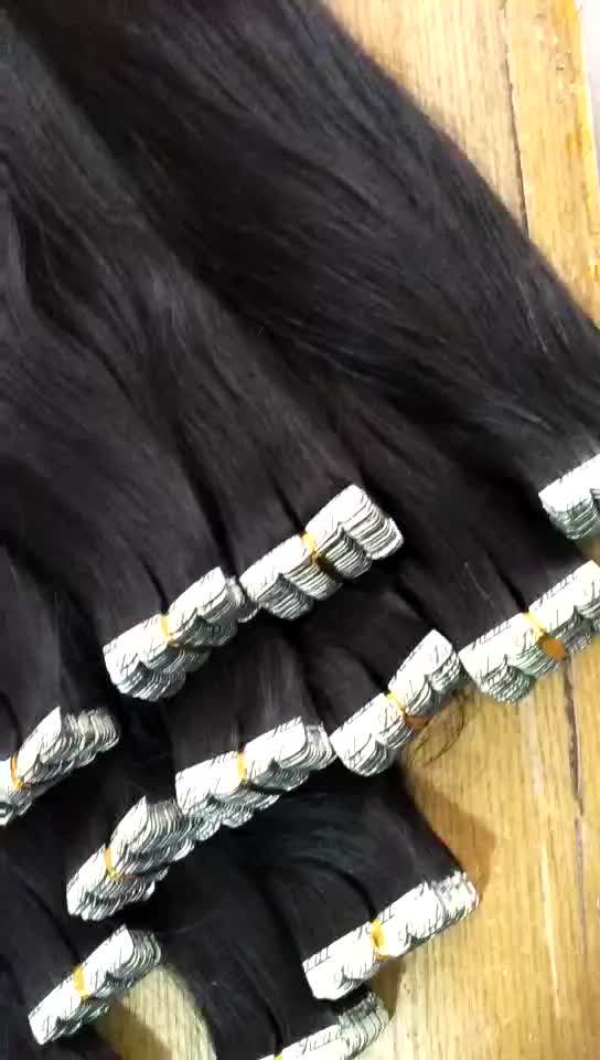 Wholesale Price Kinky Curly Human Hair Double Tape Hair Extensions
