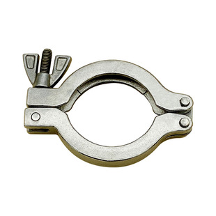 KF真空铝合金卡箍快装16管箍25接头管件40弯头50三通63盲板80卡盘