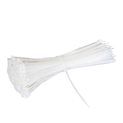 尼龙扎带10(8)x350白色国标7.2mmx350mm长强力粗扎带卡扣