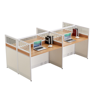 职员办公桌4人位简约现代屏风电脑工作位268人位办公家具桌椅组合