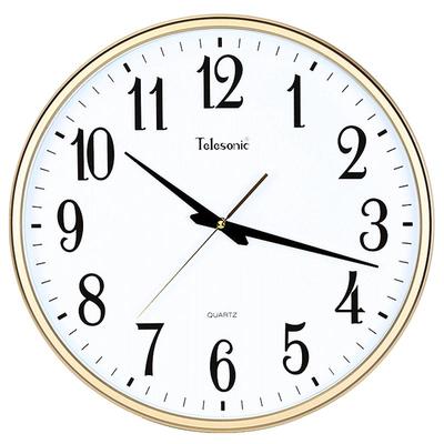 telesonic天王星静音圆形石英钟