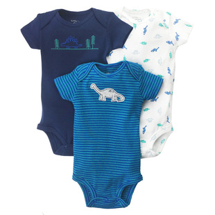 美国Carters正品宝宝婴儿有机棉全棉纯棉短袖哈衣包屁衣拆单卖