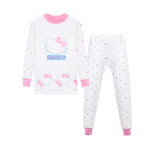 儿童夏季睡衣棉绸套装对襟开衫七分空调服男童女童装宝宝夏天衣服