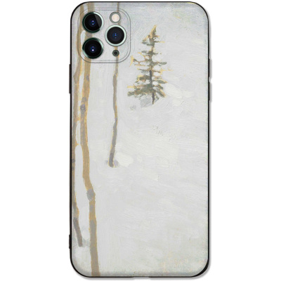 当代极简油画浮雕手机壳