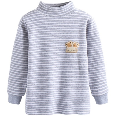 儿童彩棉保暖中领秋衣冬季