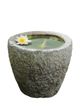 鱼缸小花盆旧石器