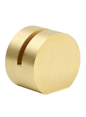 黄铜办公室照片夹几何桌面摆件