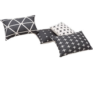 40x60/50x70抱枕套北欧大号靠背长方形棉麻腰枕沙发靠垫套不含芯