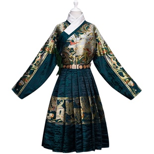 如梦霓裳男女装织金飞鱼服贴里[关山月]锦衣卫射箭非曳撒春秋汉服