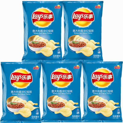 乐事意大利红烩味70g膨化零食